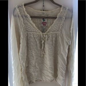 Johnny Was Bohemian Cream Top